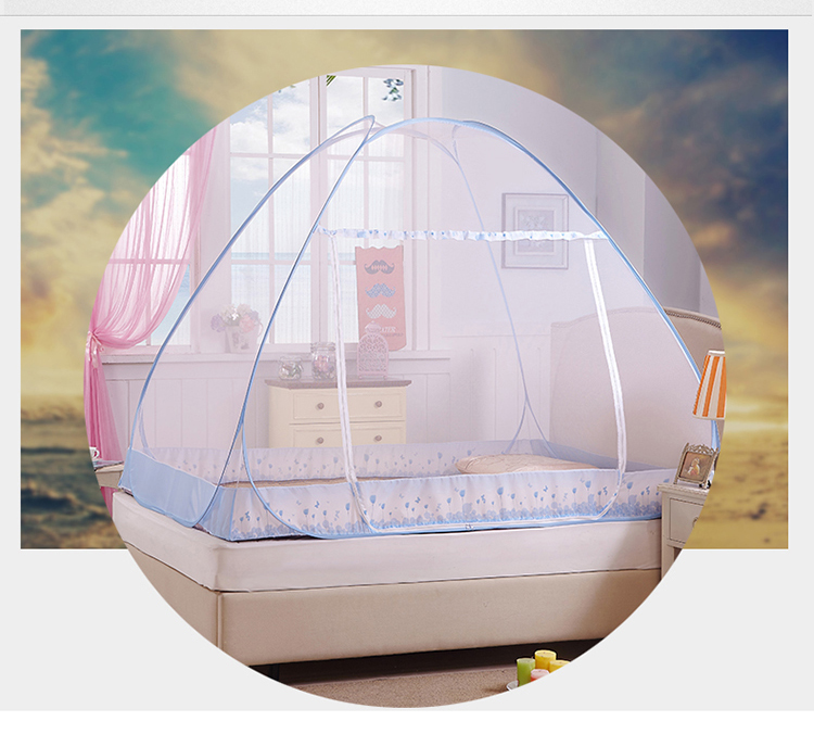 Miễn phí lắp đặt màn ngủ Yurt lưới 1,3 m cổng di chuyển xung quanh những người hóa đơn di động có in lại - Lưới chống muỗi màn ngủ công chúa