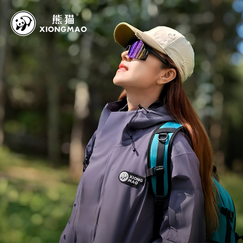 【笋壳】明星同款熊猫抓绒冲锋衣三合一外套户外登山服防风水女 【笋壳】明星同款熊猫抓绒冲锋衣三合一外套户外登山服防风水女