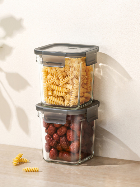 Glasslock Gailang South Korea Tempered Glass Crisper Snack Storage Sealed Jar Kitchen Refrigerator Storage Box
