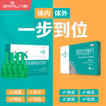 Dogs and cats anthelmintics in vivo and in one cat and dog to flea lice pet puppy in vitro deworming drops