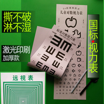 National Standard View Force Table Wall Chart Thickened Children Adults Home Medical PVC Detection Eye Force Kindergarten Optometry Distant View