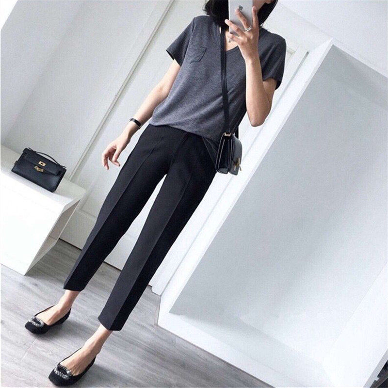 Maternity suit pants 2020 summer new thin harem pants with long pants loose casual spring and summer nine-point pants