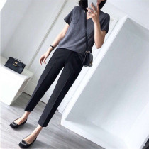 Pregnant women suit pants 2020 Summer new thin Haren pants base long pants loose casual spring summer ankle-length pants
