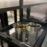 Небольшое дизайнерское кольцо из нержавеющей стали в стиле хип-хоп для влюбленных, не выцветает, инкрустировано бриллиантами, европейский стиль, тренд сезона, на указательный палец