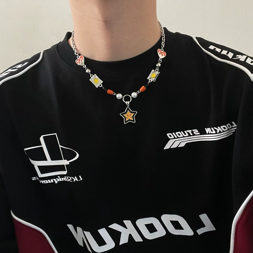 Ожерелье, небольшая цепочка до ключиц в стиле хип-хоп, дизайнерский аксессуар, изысканный стиль