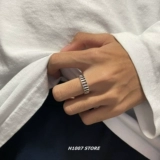 Регулируемое медное серебряное небольшое дизайнерское кольцо, европейский стиль, тренд сезона