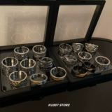 Регулируемое небольшое дизайнерское кольцо в стиле хип-хоп, на указательный палец