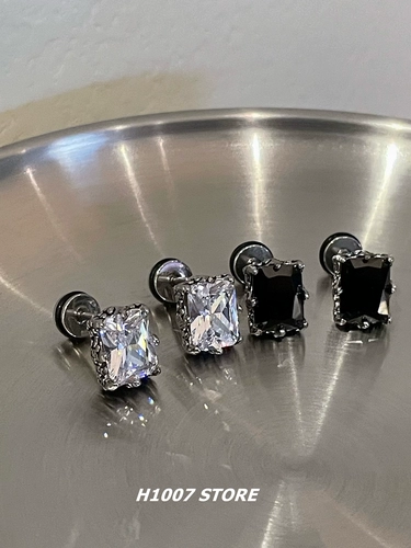 Небольшие дизайнерские серьги из нержавеющей стали в стиле хип-хоп, изысканный стиль, европейский стиль