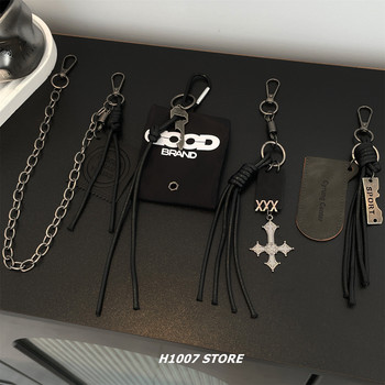 Distressed rope chain bag men's trouser chain women's hip-hop style niche design jeans overalls hanging chain bag hanging