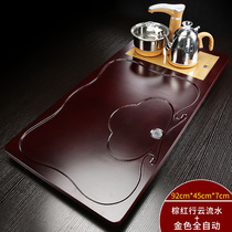 Fully automatic solid wood tea tray induction cooker integrated Japanese tea table household simple office reception large tea tray I