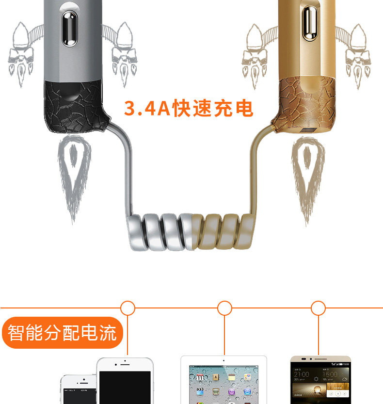 chargeur REMAX 3.4A, 3A - Ref 1291002 Image 11