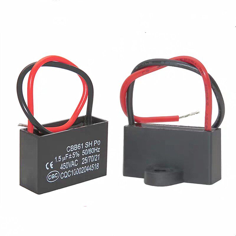 CBB61 fan start AC capacitor 1 5UF 450V floor fan ceiling fan range hood capacitor price advantage