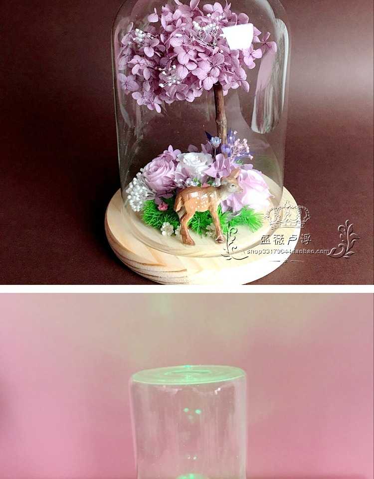 Châu Âu vi phong cảnh vĩnh cửu hoa thủy tinh trang trí nhà đầy màu sắc mong muốn chai đồ trang trí tự làm trong suốt bụi che phòng khách nhà cấp 4