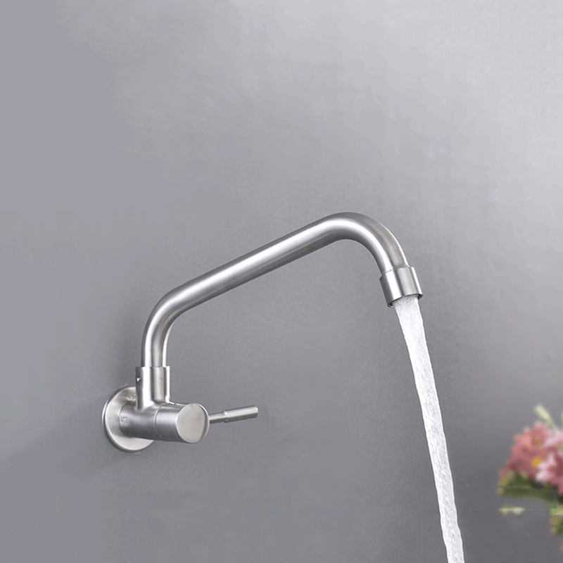 Shifan SUS304 stainless steel mop pool faucet into the corner of the laundry pool faucet can be rotated