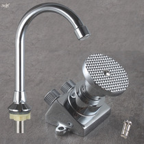 Medical all-copper pedalling valve inclined full copper down-to-earth tap Hospital footed washbasin pedaling tap