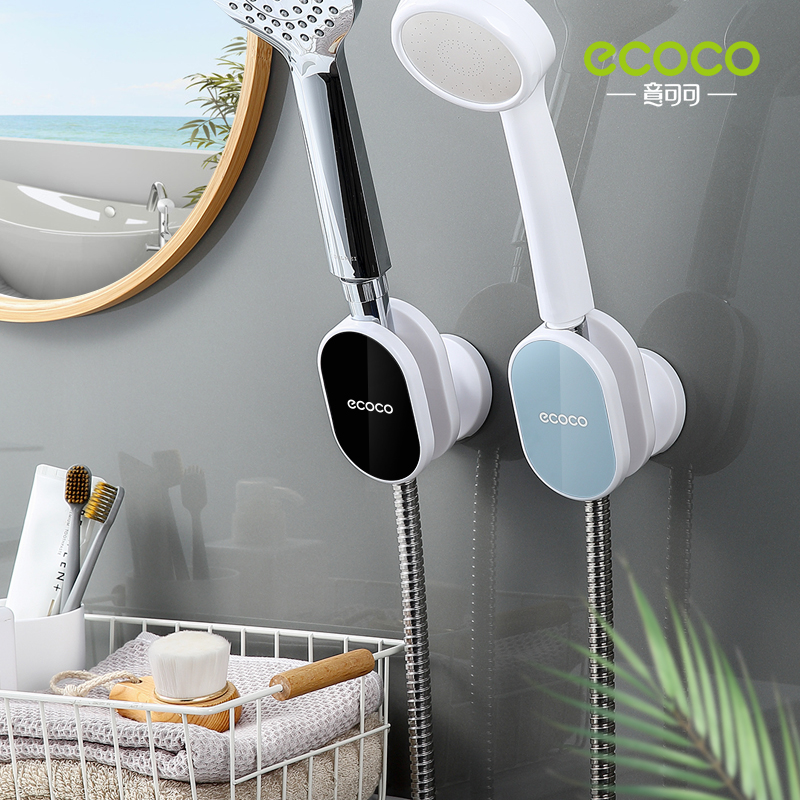 Shower bracket bathroom universal shower shower head nozzle hanger free punch suction cup holder adjustable base
