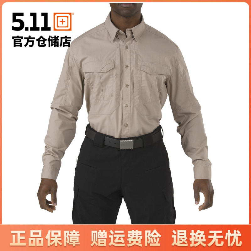 5.11 Raider Long-Sleeved Shirt 72399 511 Commuter Lapel Tactical Shirt Men's Long-Sleeved Shirt