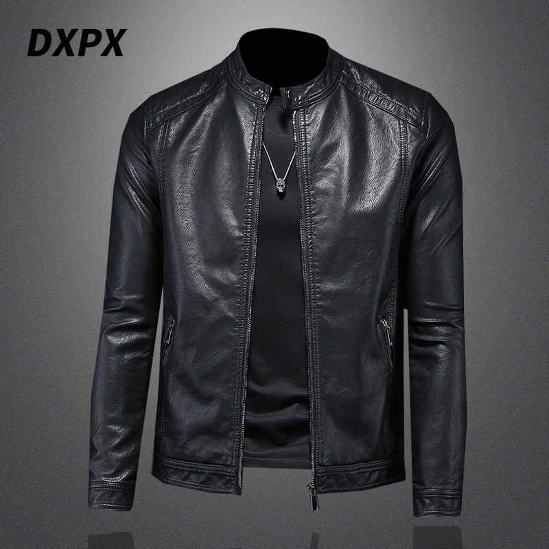 Dxpx Brand Counter 2025 New Marvel Venom Men's Leather Jacket Spring and Autumn Leather Jacket Stand Collar Trendy European and American Style Dxpx Brand Counter 2025 New Marvel Venom Men's Leather Jacket Spring and Autumn Leather Jacket Stand Collar Trendy European and American Style