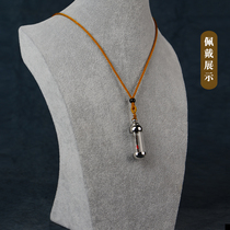 Titanium steel Quartz Crystal Zodiac Jewelry Zodiac Pendant Cinnabar bottle Pendant Patron Saint necklace for the Year of life