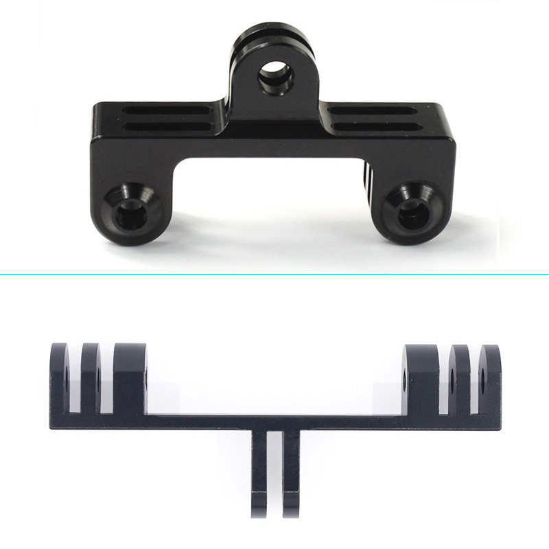 Aluminum Alloy Double-Head Bracket Gopro Accessories Dji Sports Camera Fill Light Dual-Camera Adapter One-Word Bracket Aluminum Alloy Double-Head Bracket Gopro Accessories Dji Sports Camera Fill Light Dual-Camera Adapter One-Word Bracket