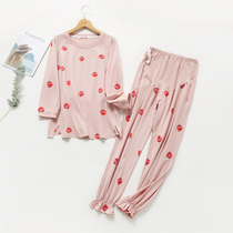 Pregnant Woman Sleeping Pants Spring Summer Thin floral lace Totbelly pants Home Pants Big Code Fat MM200 Catty 300 Catty Leisure Adjustable