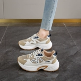 Спортивная весенняя амортизирующая повседневная обувь для отдыха на платформе, для бега