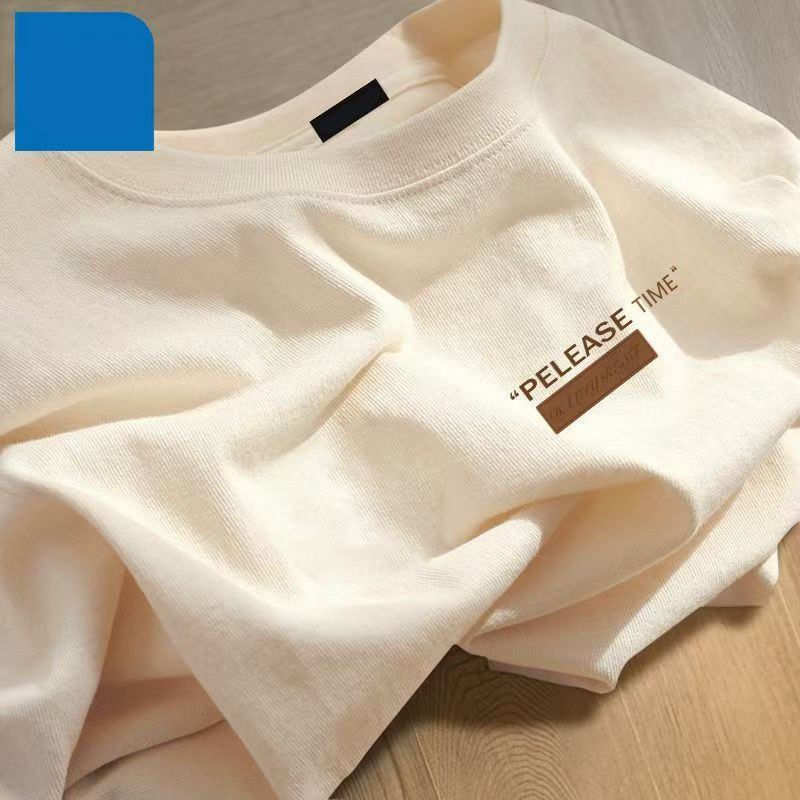 Short-Sleeved Men's 2026 Summer New Trendy Casual Loose Half-Sleeve Youth Versatile Couple Base Shirt ins