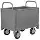 trolley ຮົ້ວ multifunctional trolley ມີຮົ້ວ flatbed guardrail warehouse double-layer trolley strolley