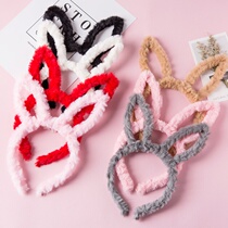 Push activities small gifts push artifact plush rabbit ears Net red hair hoop creative scanning code sweeping street micro-business drainage