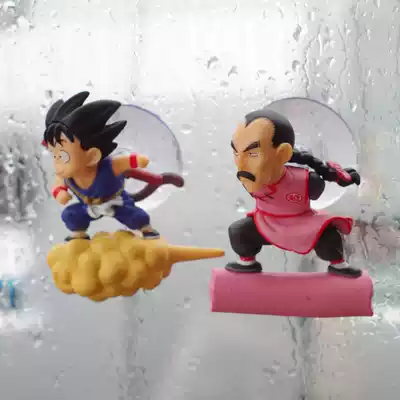 Douyin same car glass sticker Dragon ball flying little Monkey King car window ornaments model Xiao Wukong