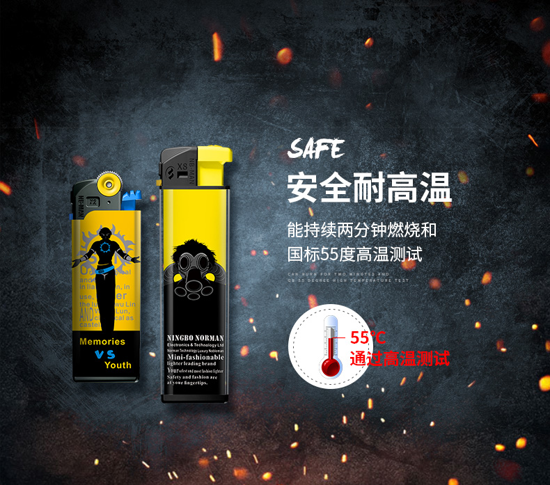 Quý tộc nhẹ hơn tùy chỉnh in ấn quảng cáo Flint men dùng một lần mài bánh xe gió cá tính sáng tạo - Bật lửa bật lửa điện