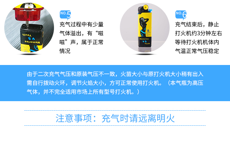 Khí nhẹ chính hãng siêu nhỏ siêu nhỏ thời trang sáng tạo đặc biệt độ tinh khiết cao an toàn miễn phí xi lanh khí butan - Bật lửa hột quẹt khò