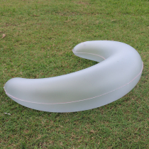  Adult crescent-shaped inflatable pillow Translucent matte Portable washable folding bedroom creative lumbar pillow pillow