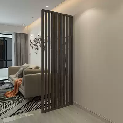 Screen partition wall modern simple Chinese shelter living room bedroom dining room wine hotel solid wood porch seat screen