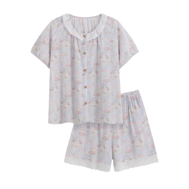 Pijama Reefur Rinka Cute, тонкие шорты, с коротким рукавом