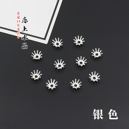 Металлический аксессуар для волос в форме цветка ручной работы, китайская шпилька, золото и серебро