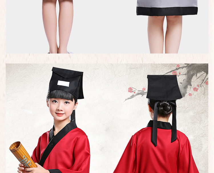 Trang phục trẻ em, trang phục Hanfu, sách nam nữ, sách thiếu nhi, trang phục trẻ em, phong cách Trung Quốc, ba nhân vật, đệ tử - Trang phục shop bán đồ trẻ em