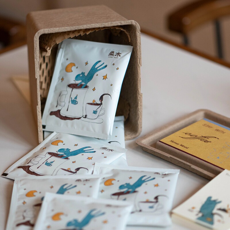 Softwood Coffee Year of the Horse Hanging Ear Sharing Box'The Coffee Journey of Sha Hu La and Melik' Hanging Ear Coffee