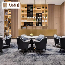 Sales office negotiation table and chair combination modern light luxury reception department one table four chairs hotel model room furniture customization