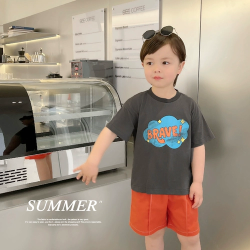 Шорты для мальчиков, летние детские тонкие штаны, детская одежда, в западном стиле