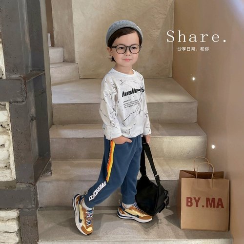 Спортивные детские штаны для мальчиков, детская одежда, 1 лет, осенние, в западном стиле