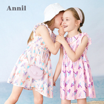 Anel childrens clothing girl dress summer 2021 New style girl sleeveless A- line dress thin princess dress