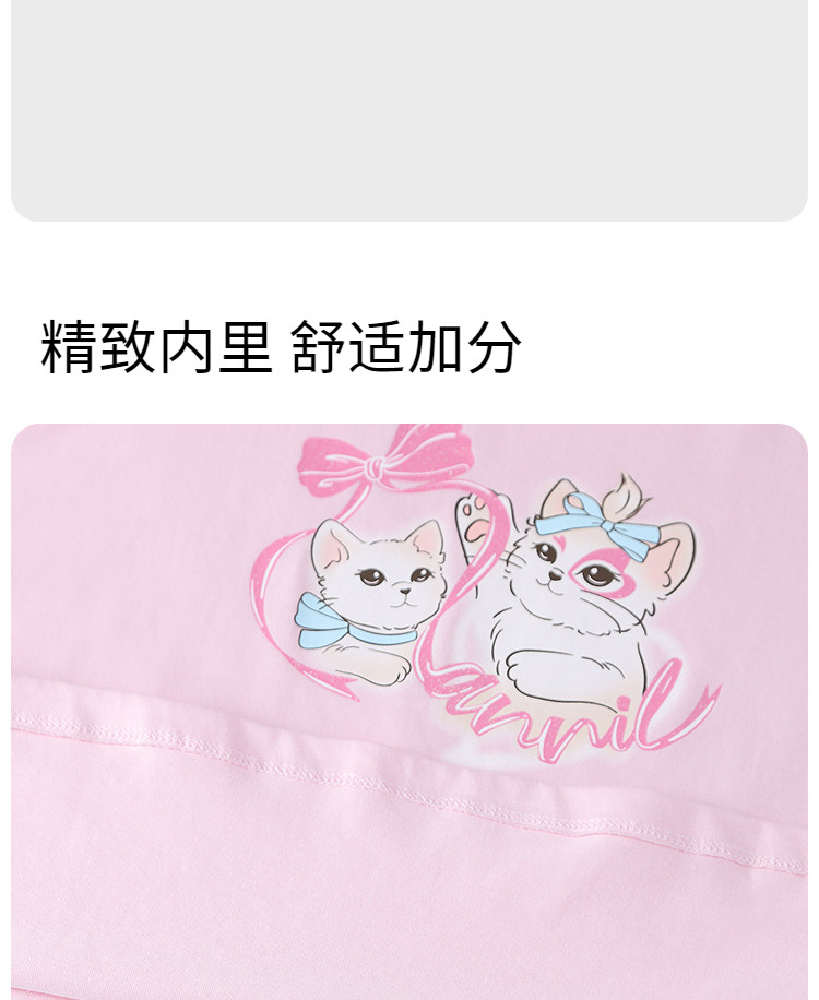 【全棉速干T】安奈儿童装女童圆领短袖T恤2026夏新款运动休闲透气 — 14