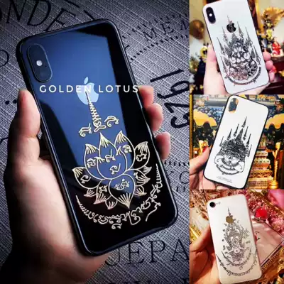 Chang Zizijia Thai Buddha brand genuine gold text mobile phone stickers metal stickers car stickers shop stickers