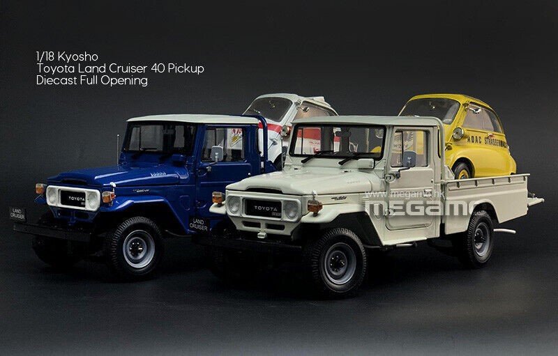 1:18 Kyosho Toyota Land Cruiser 40 Pickup Truck Alloy Model Car