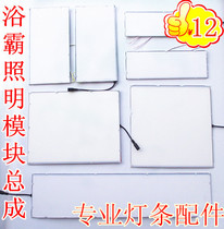 Integrated Ceiling LED Floodlight Strips 16W Luminous Plate Patch Carbon Fiber Bath Bully Lighting Accessories Lightbar Retrofit