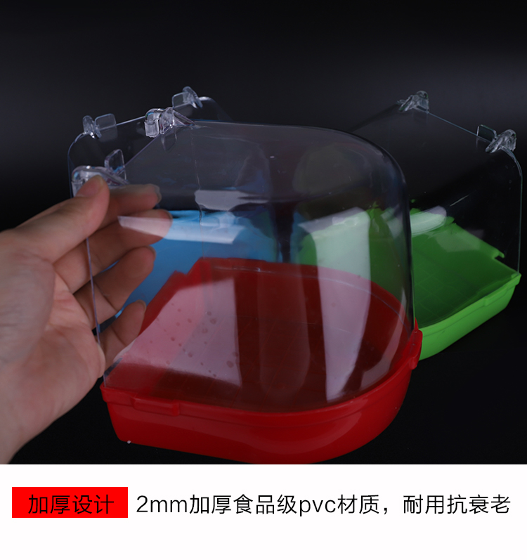 Bồn tắm chim tắm chậu budgie vẹt hoa mẫu đơn chim thêu mắt starling nguồn cung cấp thiết bị bồn tắm chim - Chim & Chăm sóc chim Supplies thức ăn cho chim cút