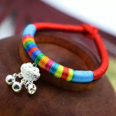 Yunnan retro colorful hand rope National style hand jewelry pure hand woven original jewelry tourist souvenir
