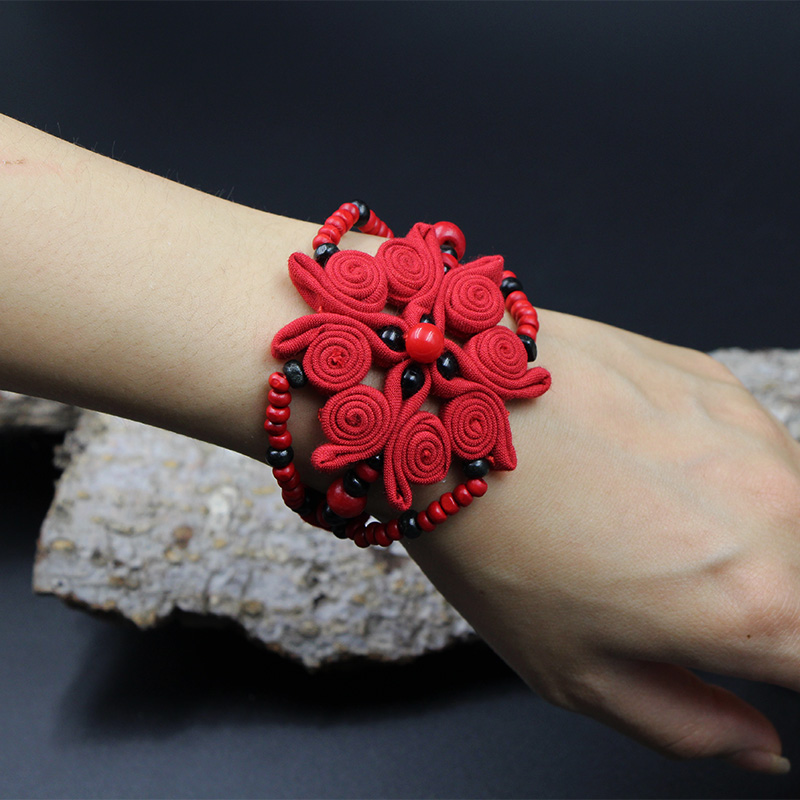 Ethnic style hand-tailored retro hand-woven Yunnan jewelry women's accessories Chinese style accessories literary and artistic travel commemorative