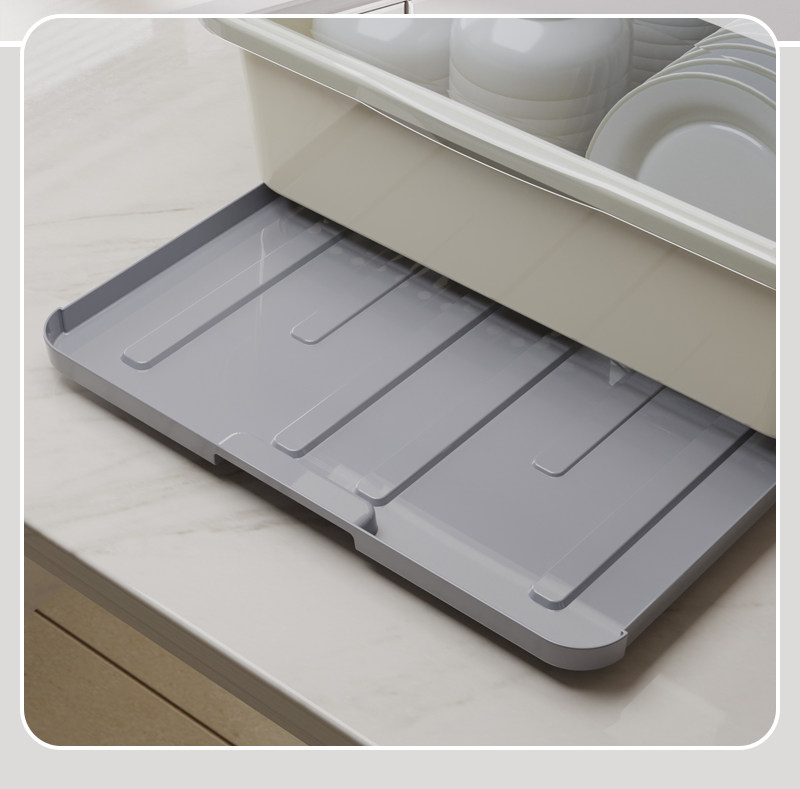 Сушилка 厨房置物架装碗筷收纳盒碗碟沥水架家用放碗箱碗盘收纳层架台面碗盘柜